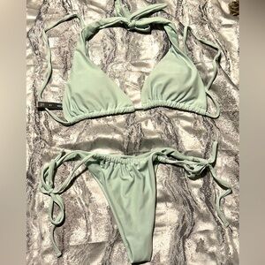 NWOT Refuge light green bikini set